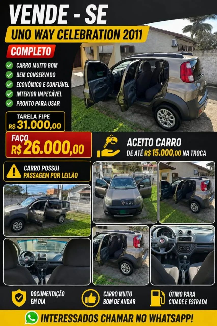Fiat Uno WAY Celeb. 1.0 EVO Fire Flex 8V 5P 2011