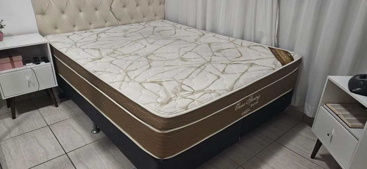 Cama Queen Size Ortobom + base Ortobom - Foto 3