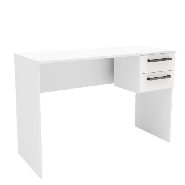 Escrivaninha com 2 Gavetas Branco Icasa Moveis - Entrega Rápida! 