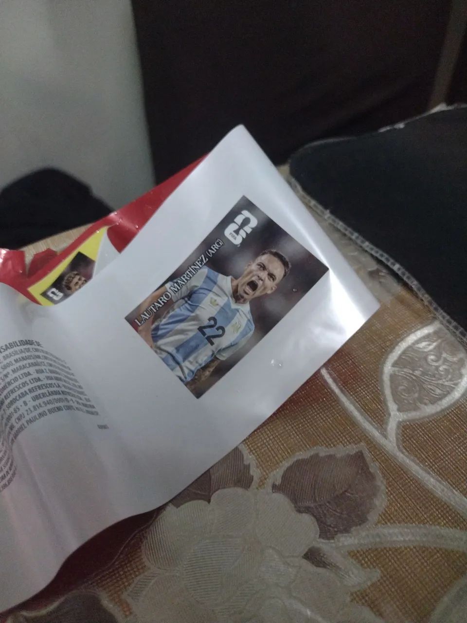 Carta do álbum da copa Coca cola Lautaro Martinez  - Foto 2