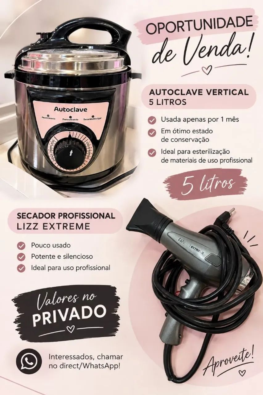 Secador e autoclave por R$1.000 ?