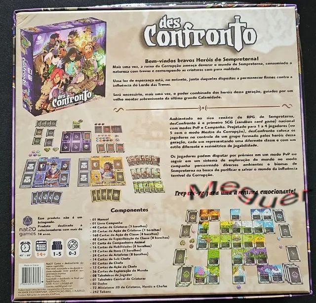 desConfronto Novo Jogo de Tabuleiro Português Boardgame - Foto 5
