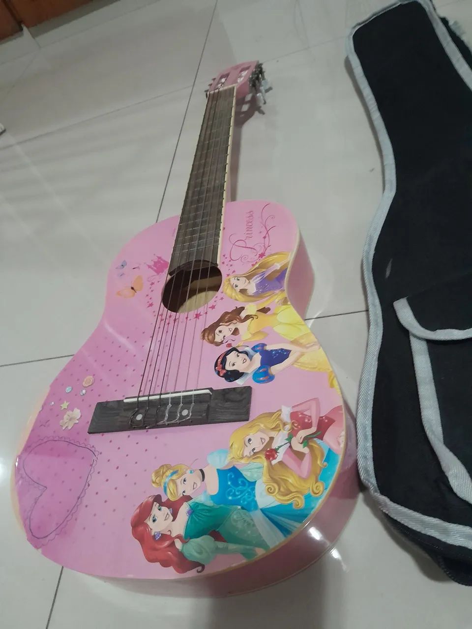 Violão Disney Princesas PHX com capa