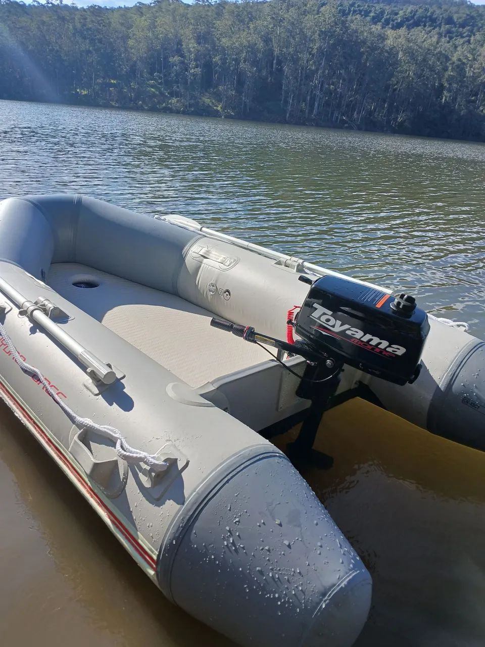 BOTE INFLÁVEL HYDRO FORCE COM MOTOR - Foto 3