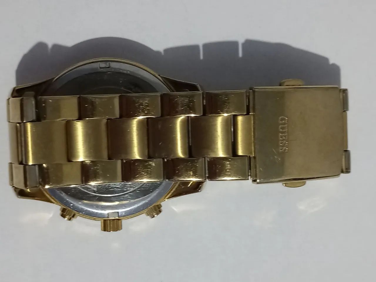 Relógio Guess feminino waterpro dourado com cristais original. - Foto 4
