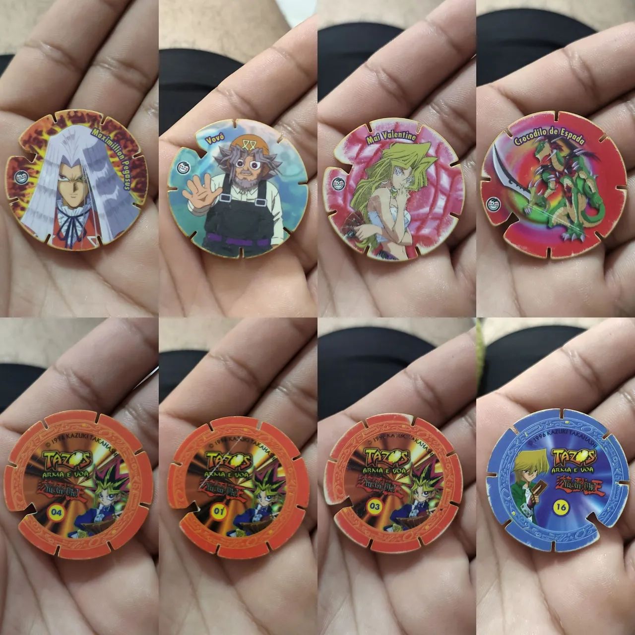 10 Tazos da coleção Yu-Gi-Oh! (Arma e Voa / Voador) Elma Chips Originais! - Foto 2