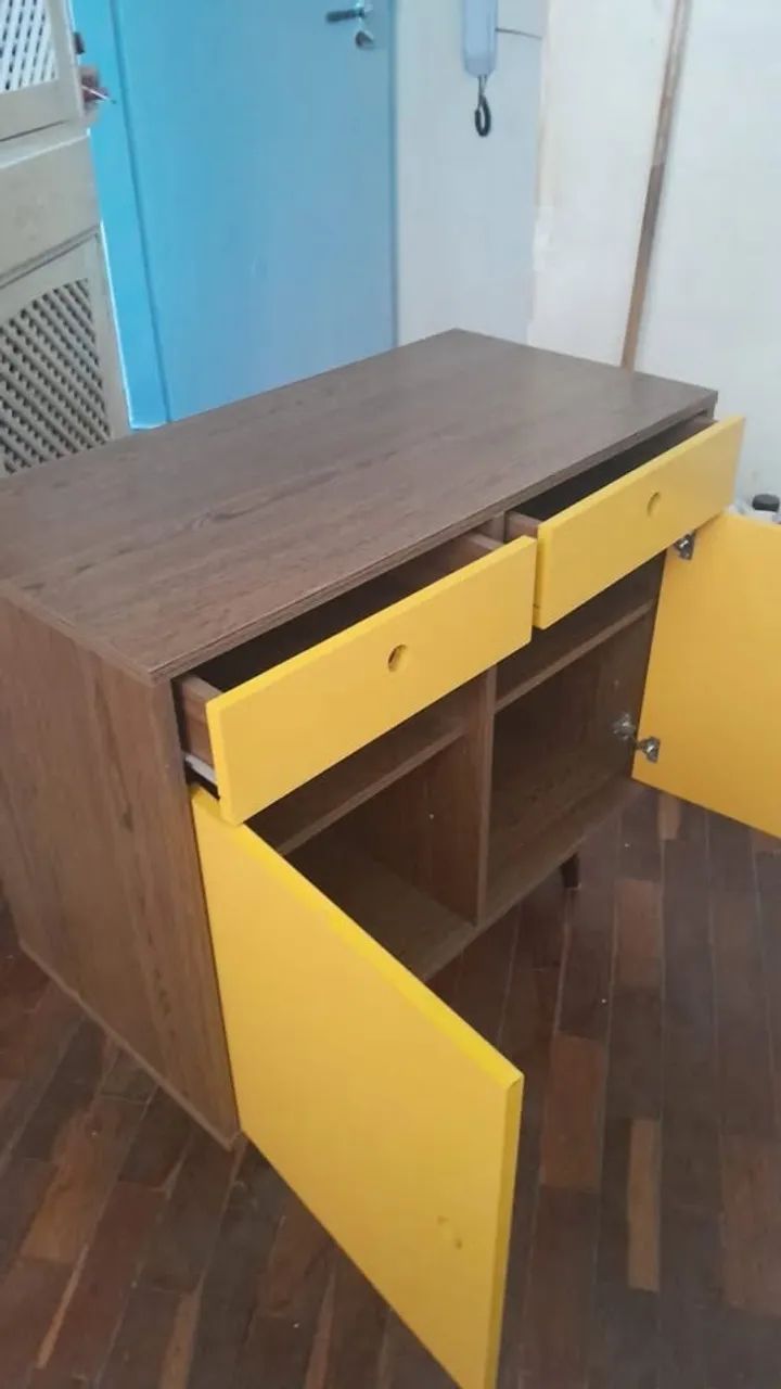 Cômoda MDF 2 gavetas e 2 portas - Art Decor Moderno - Foto 2