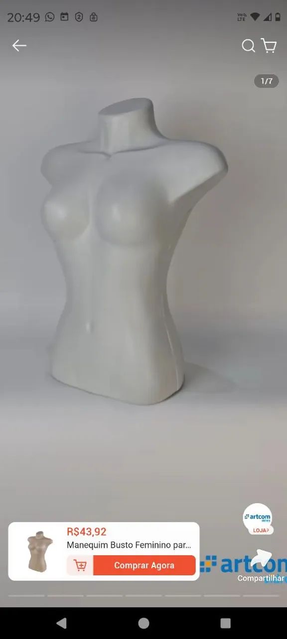 Vendo maniquim usado 