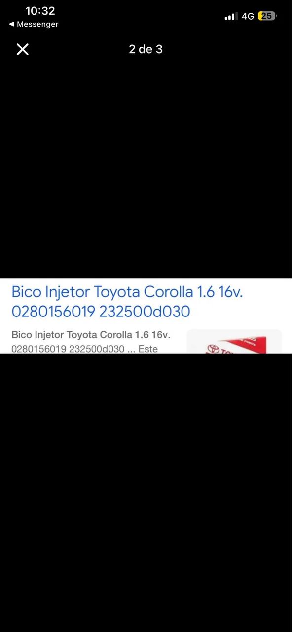 4 bicos injetor do corola 1.6 16v 