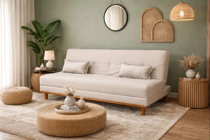 Sofá Cama Madrid 1,80m Molas Bonnel - Produto Novo! Pronta Entrega!