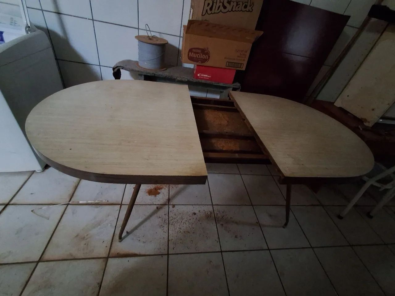 Mesa antiga 1980 antiquário  - Foto 3