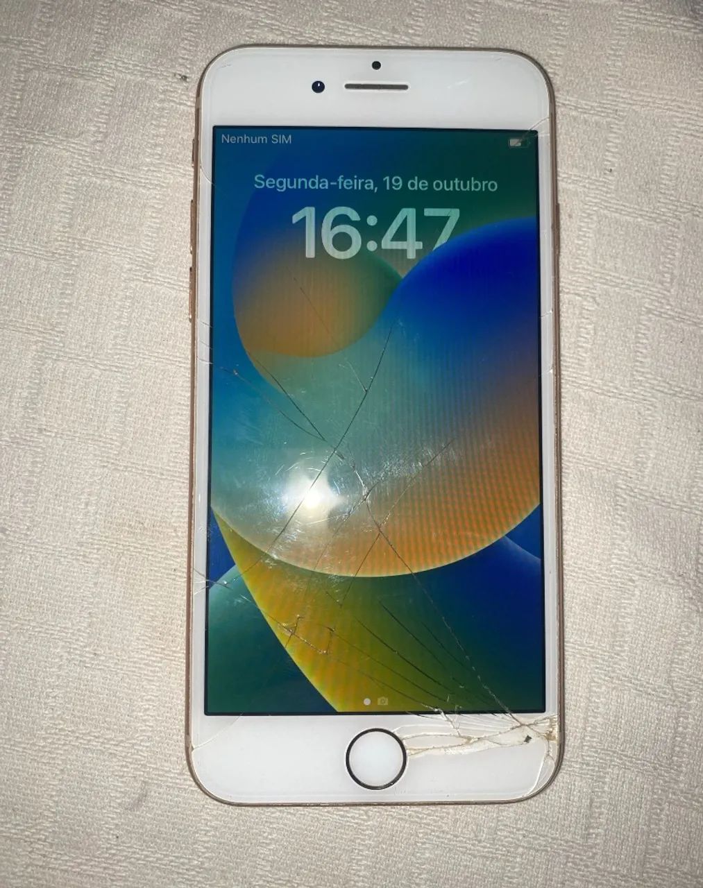 iPhone 8 rose tela trincada - Foto 2