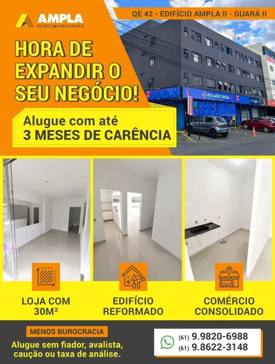 ALUGA-SE LOJA com até 03 MESES DE CARÊNCIA