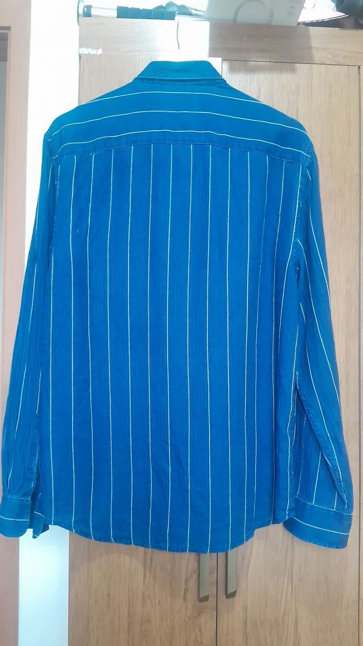 Camisa social azul royal - Foto 5
