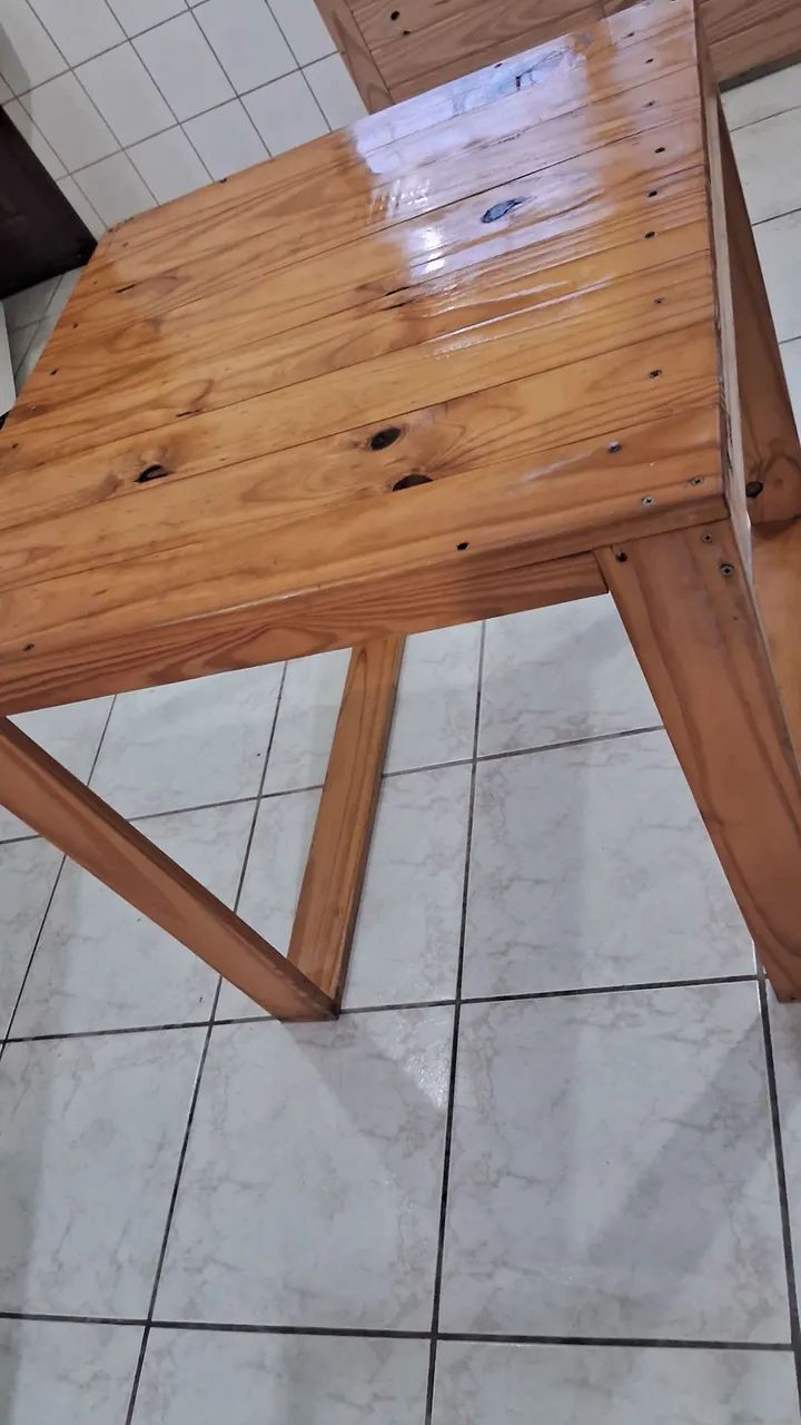 Mesa de Madeira Rústica  - Foto 4