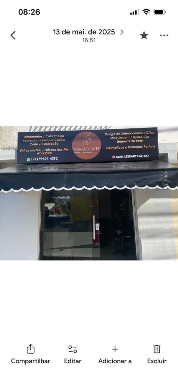 Placa para Fachada de comércio 