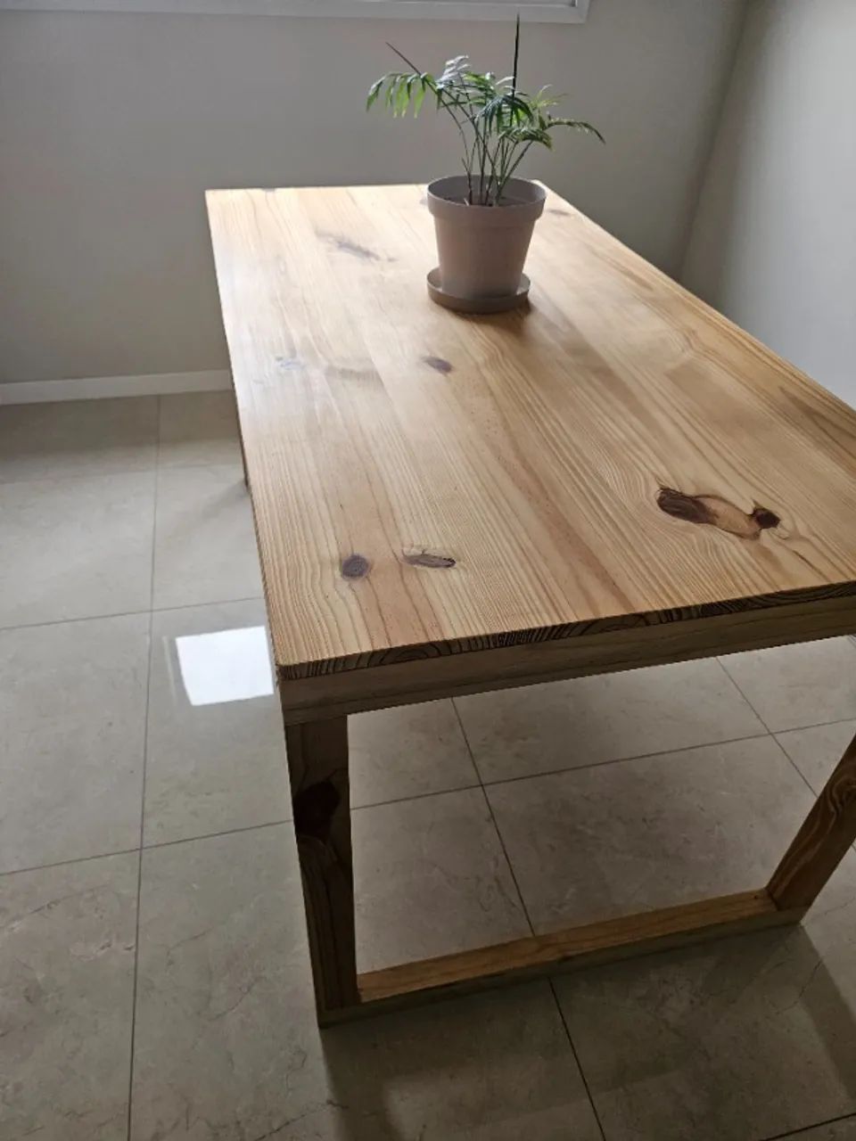 Mesa Madeira Maciça Pinus Natural - 150x80 - Foto 2