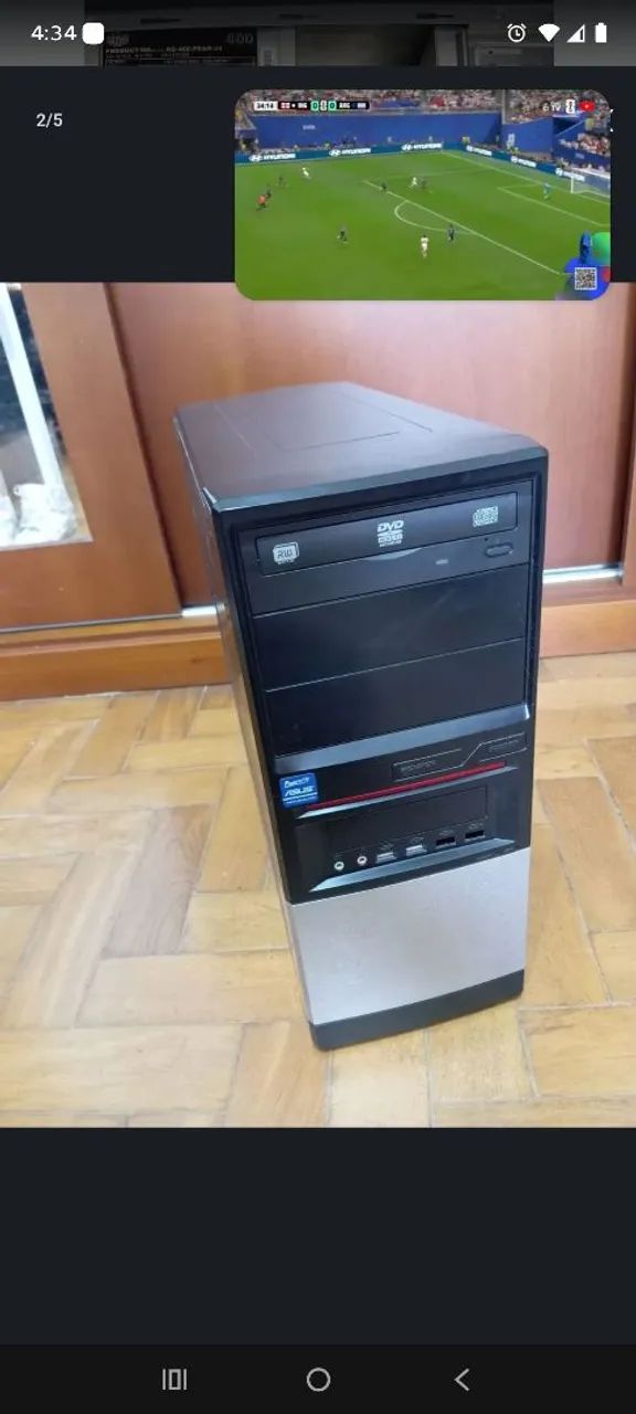 Gabinete desktop + leitor de dvd