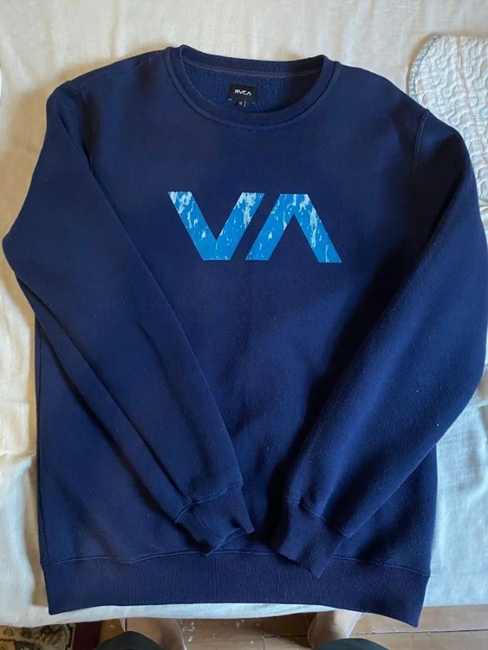Moletom RVCA G azul original - Foto 3
