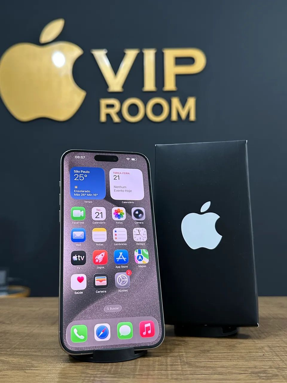 iPhone 15 Pro Max 256gb natural semi novo!! - Foto 5