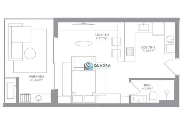 Apartamento de 1 Dormitório no Makai Beachfront  Novo Campeche - Foto 4