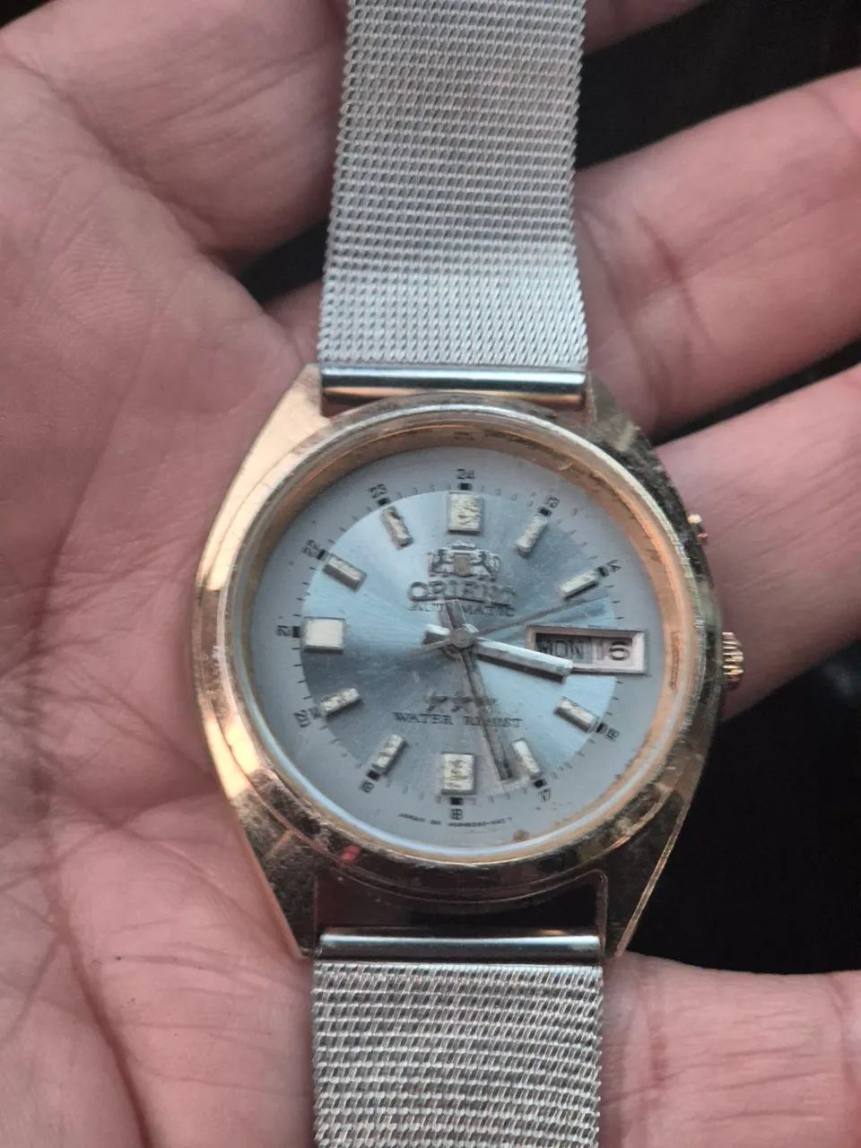 Relógio ORIENT 3 ESTRELAS AUTOMÁTICO DOURADO   -   ÓTIMO ESTADO - Foto 3