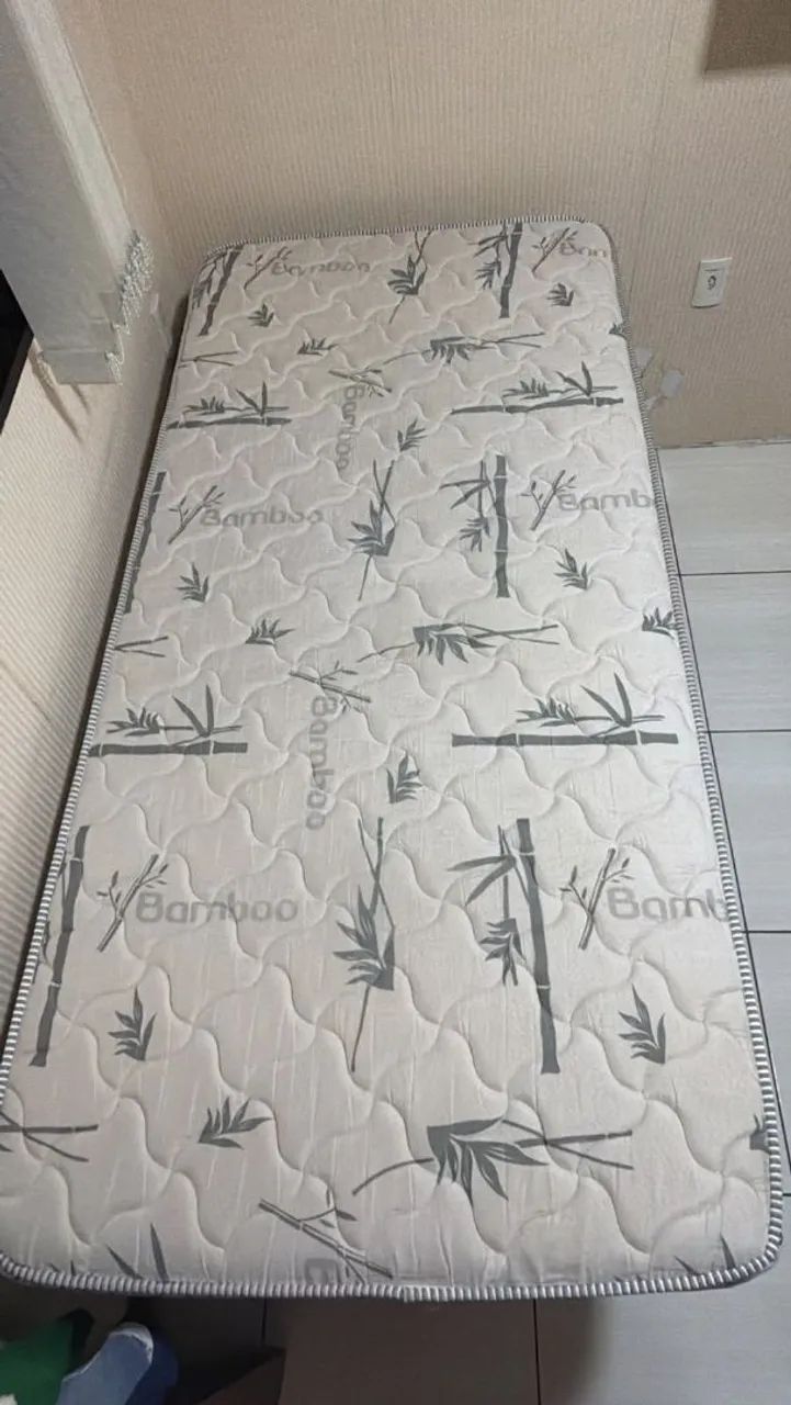 Cama box Ortobom, colchão de soltey