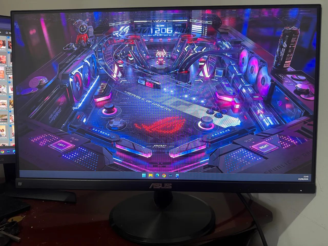 Monitor gamer Asus vp249 com defeito - Foto 5