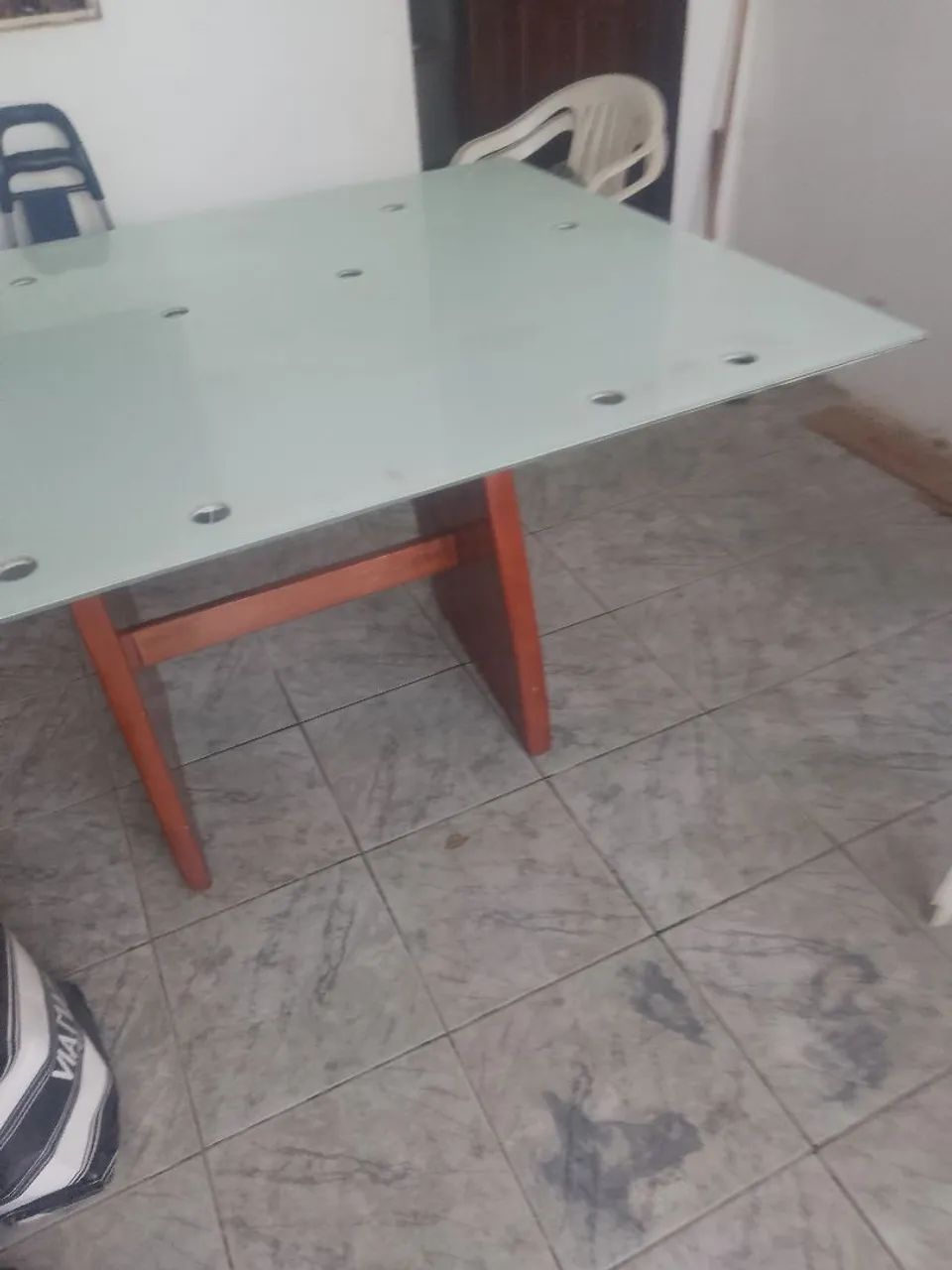 Mesa de vinhático, decorada  - Foto 4