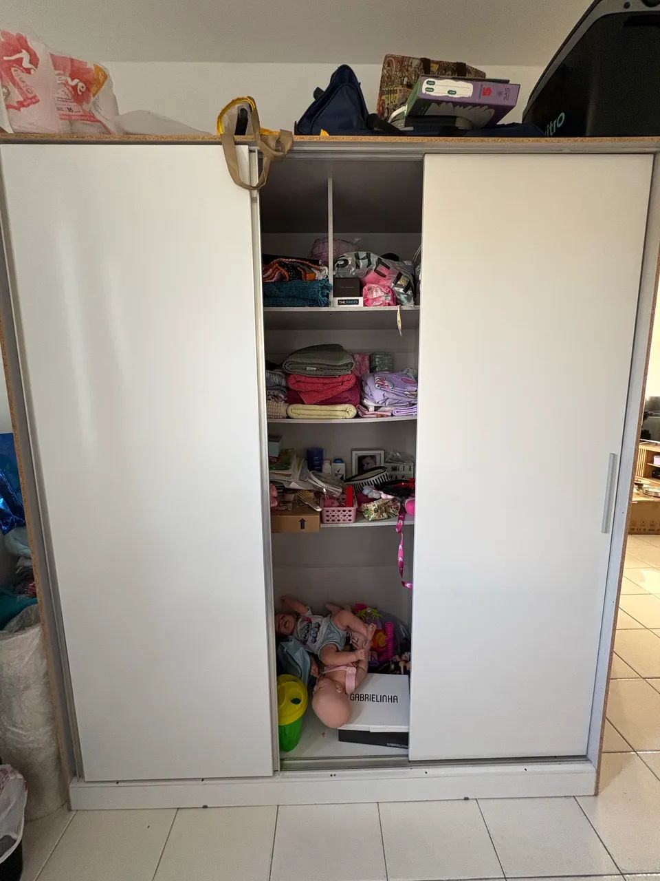 Guarda Roupa Casal Branco - Foto 4