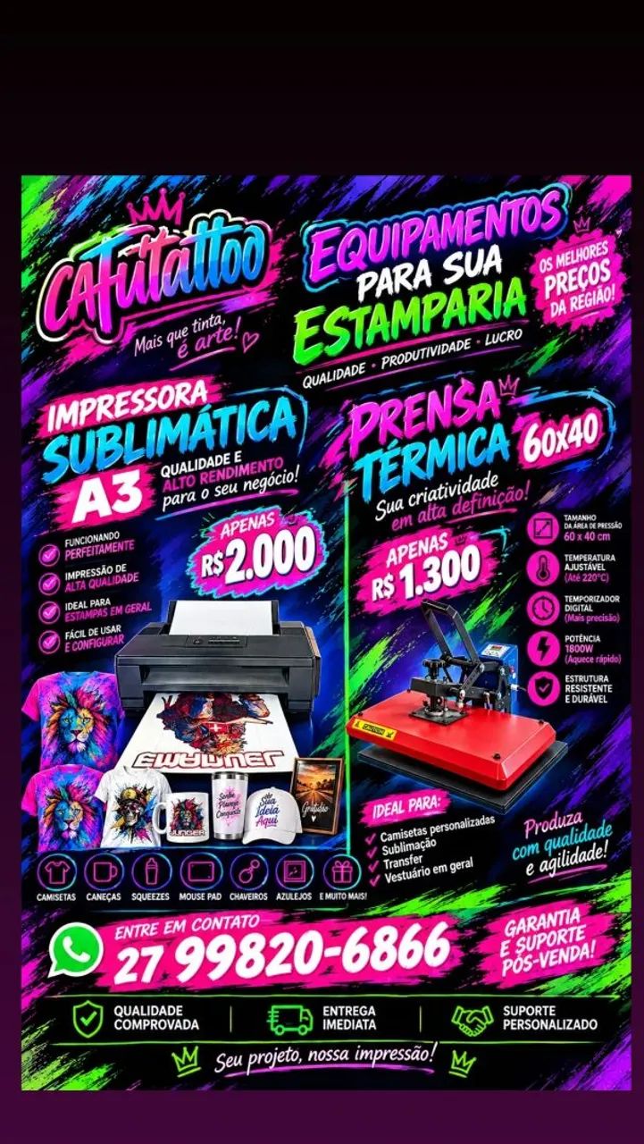 Estamparia sublimatica.