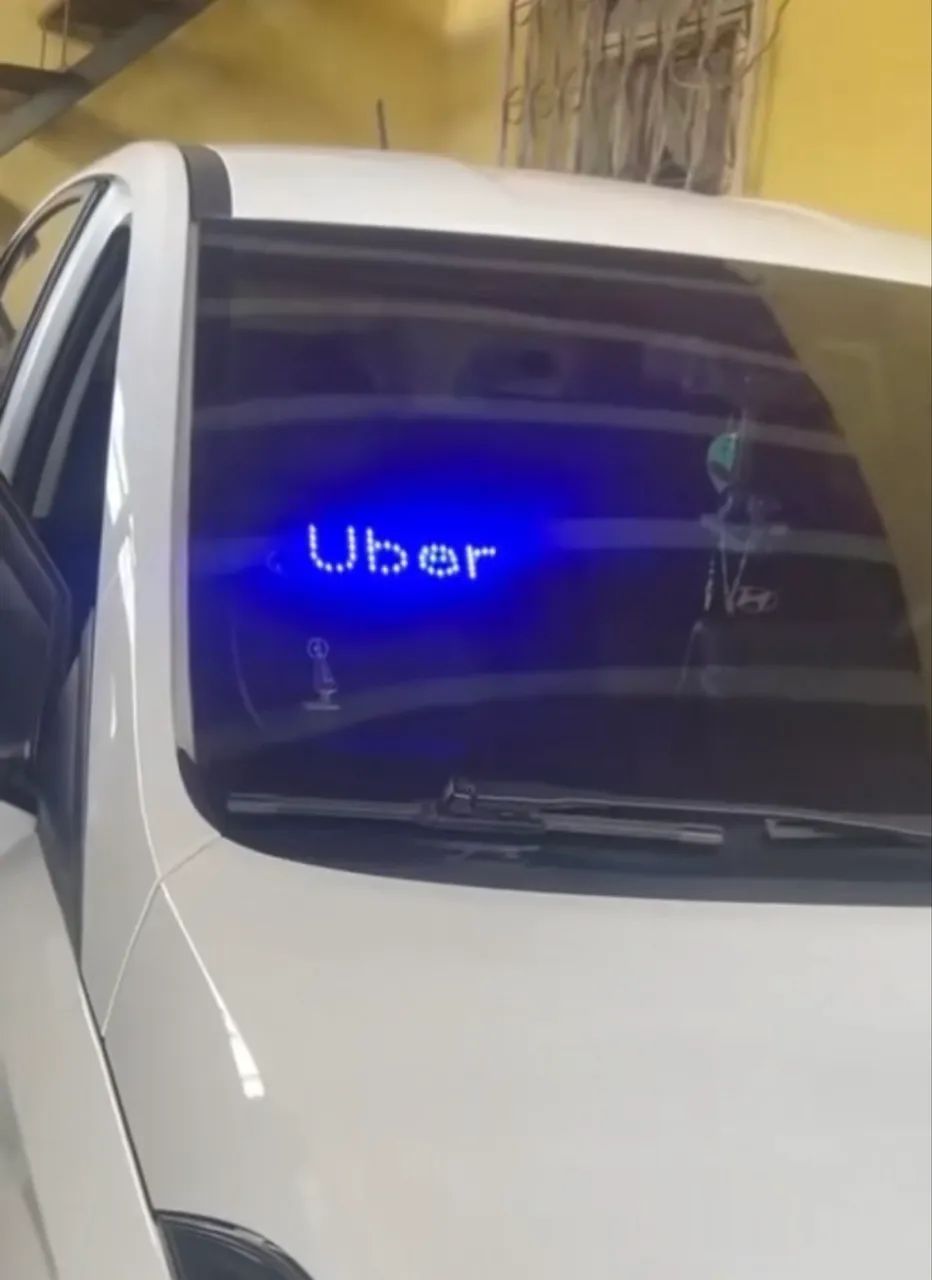 Placa de LED para Uber e 99 - Foto 3