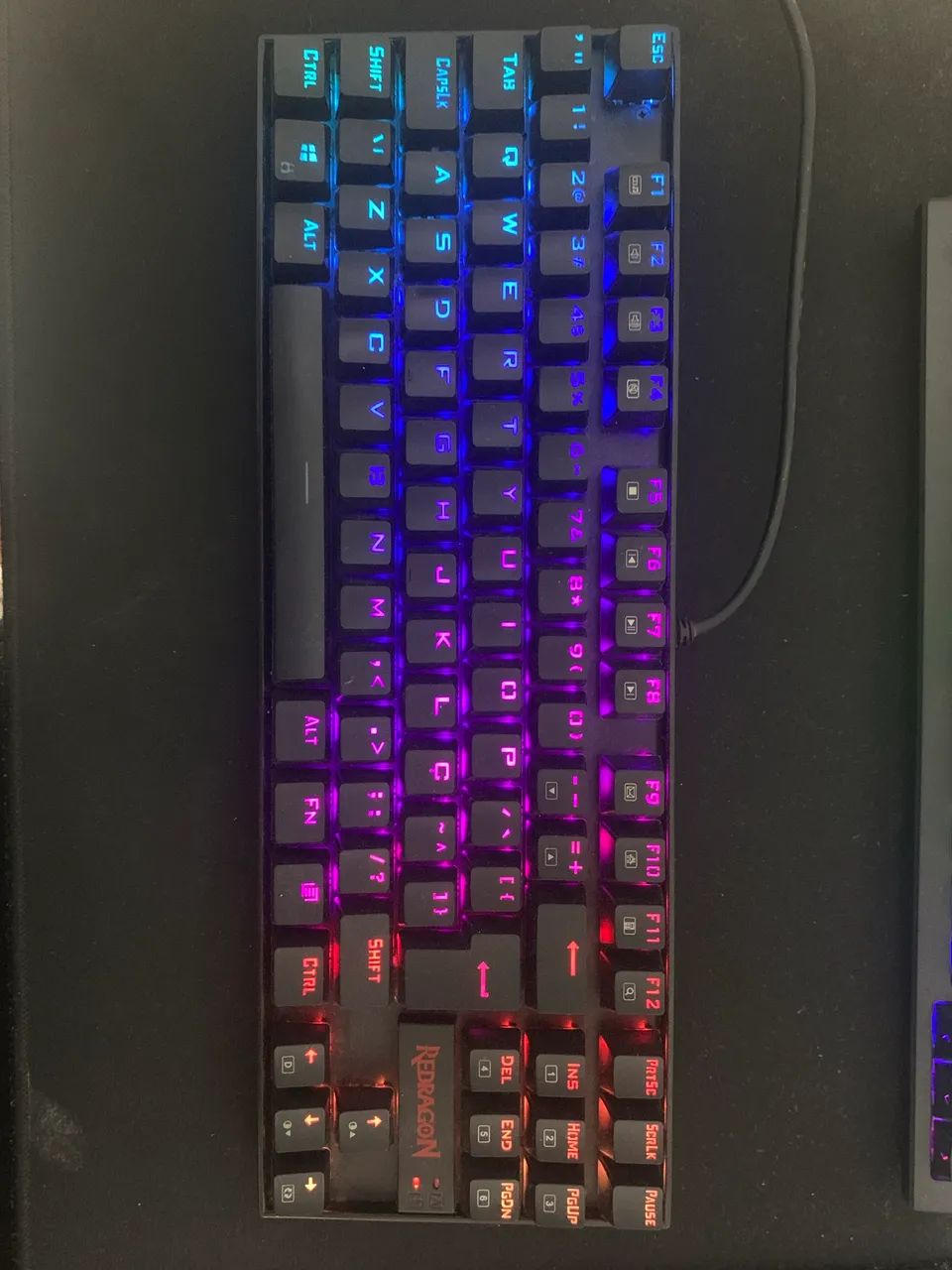 Teclado mecânico Kumara Redragon switch marrom - Foto 3