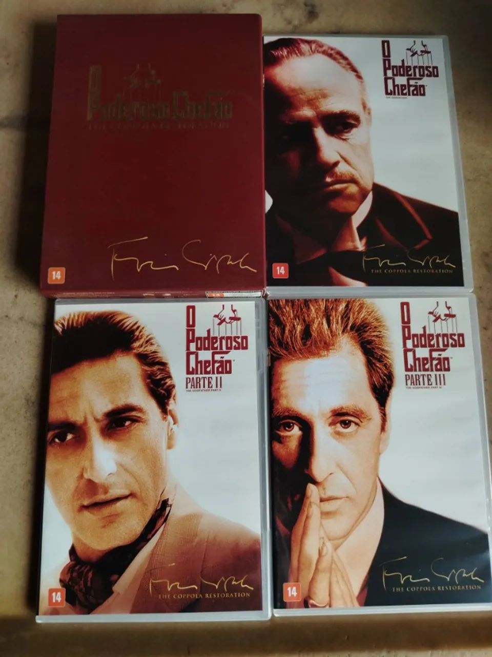 O Poderoso Chefão - Box 3 Dvds The Coppola Restoration Filmes Dublados