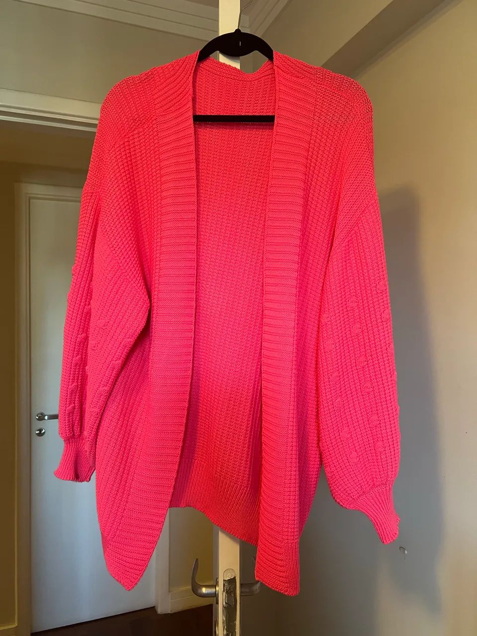 Casaco Tricot rosa 