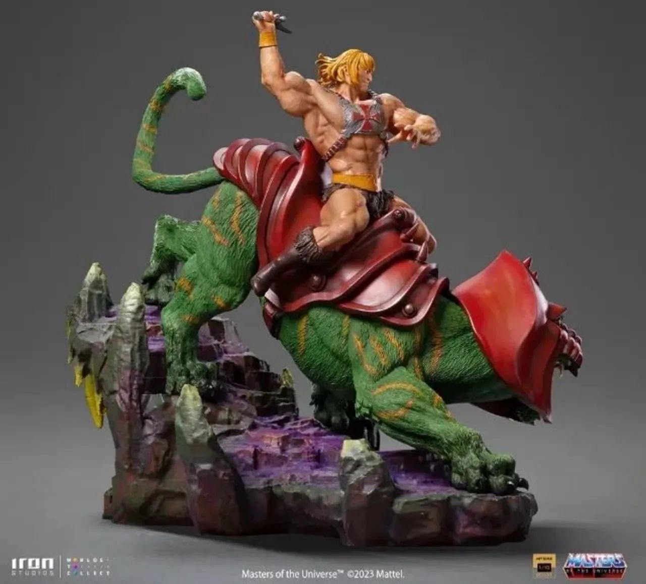 He-man e gato guerreio Iron Studios  - Foto 3