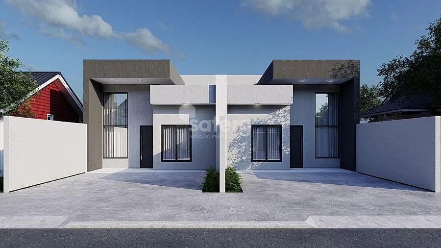 Casa em construção no Padovani.