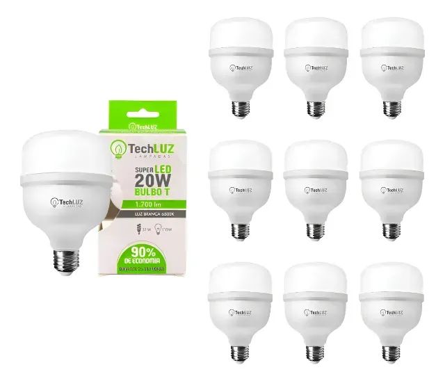 Lâmpada Led 20w Branco Frio- Techluz Bivolt - Foto 2