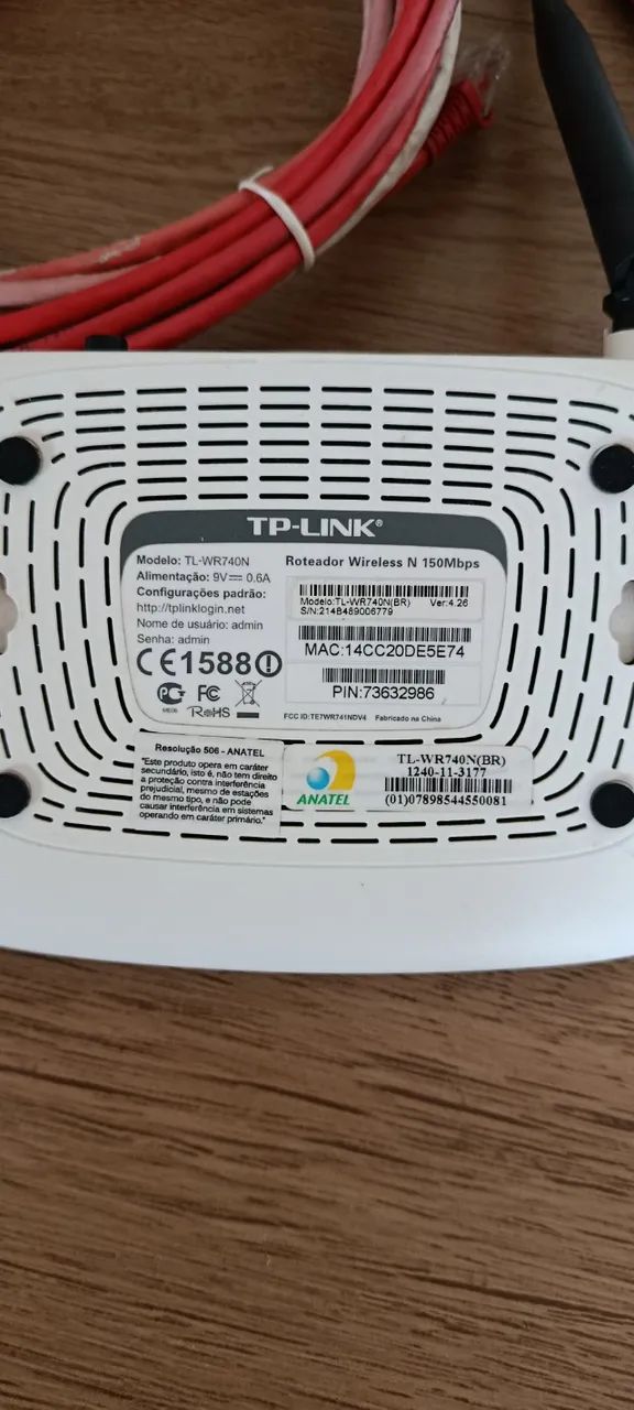 Roteador Wireless N 150 Mbps + 2 cabos de Rede  - Foto 3