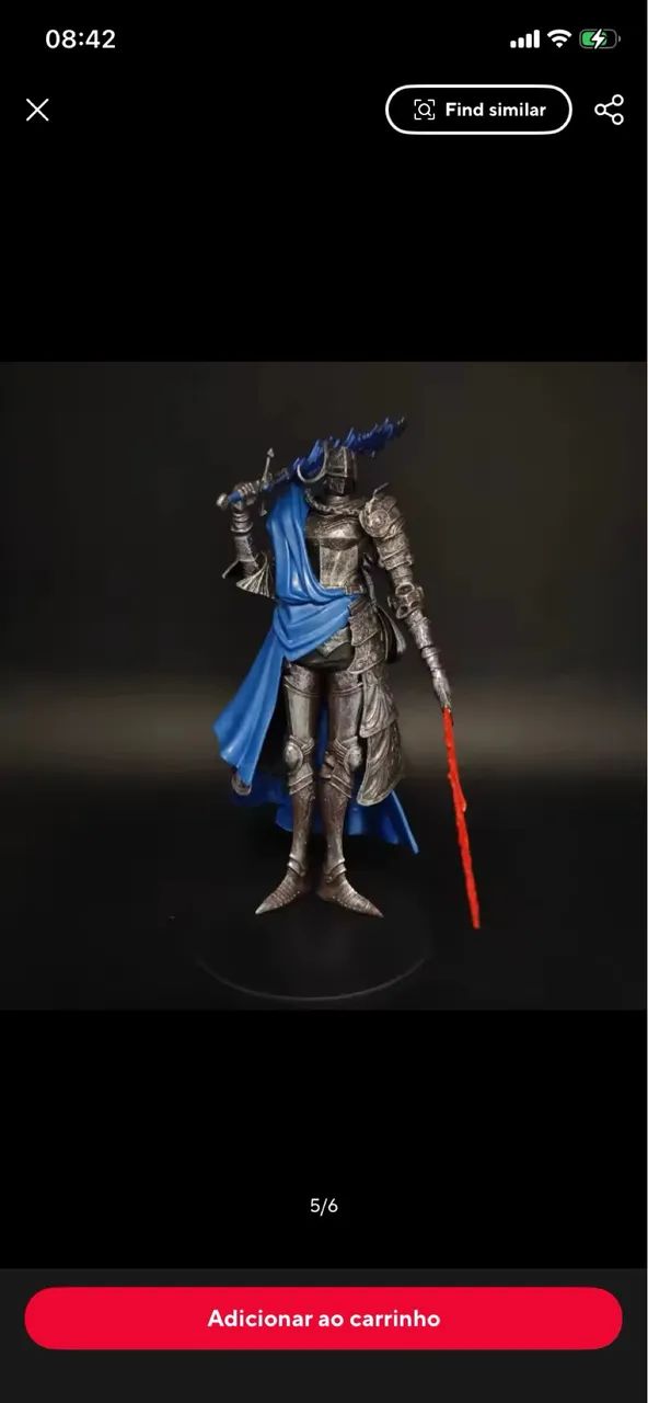 Action Figure Rellana Twin Moon Knight Elden Ring De 20 Cm Rainha Da Lua Cheia  - Foto 3