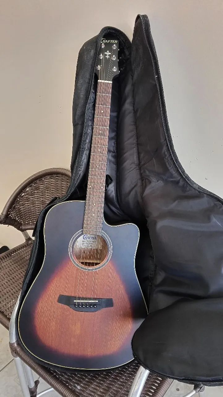 Violão elétrico folk Crafter 