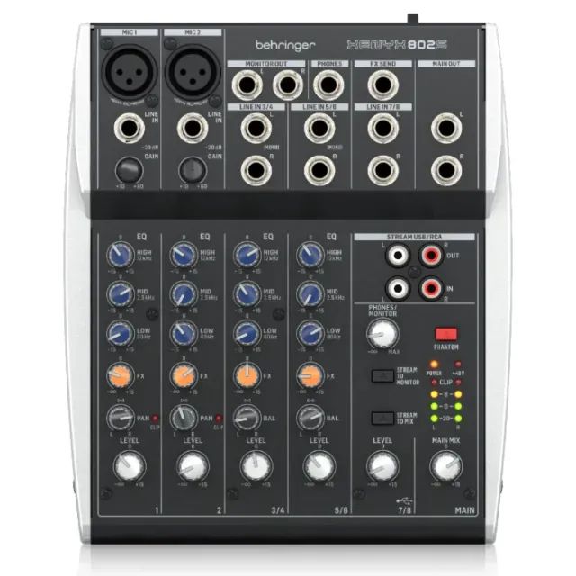Mesa de som Behringer 802S XENYX - Mixer Analógico com 8 Canais - Foto 4