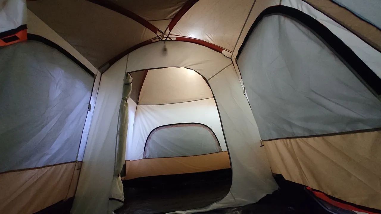 BARRACA CAMPING NOVA 3,80 X 2,60 e 1,90 Altura