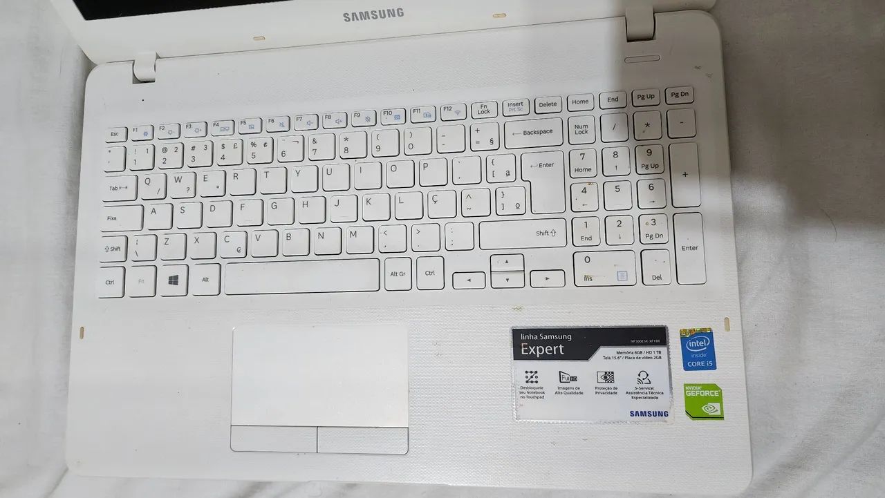 Notebook Samsung branco  - Foto 4
