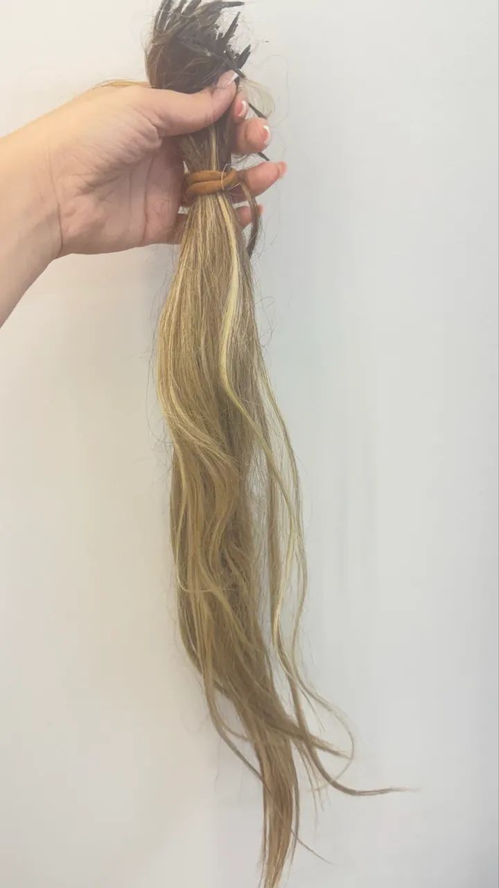 Cabelo brasileiro loiro 50cm