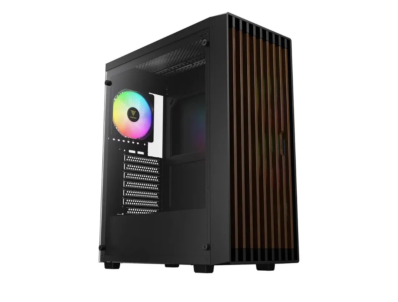 Gabinete Gamer Gamdias Aura GC4 Elite ARGB Preto com 3 fans