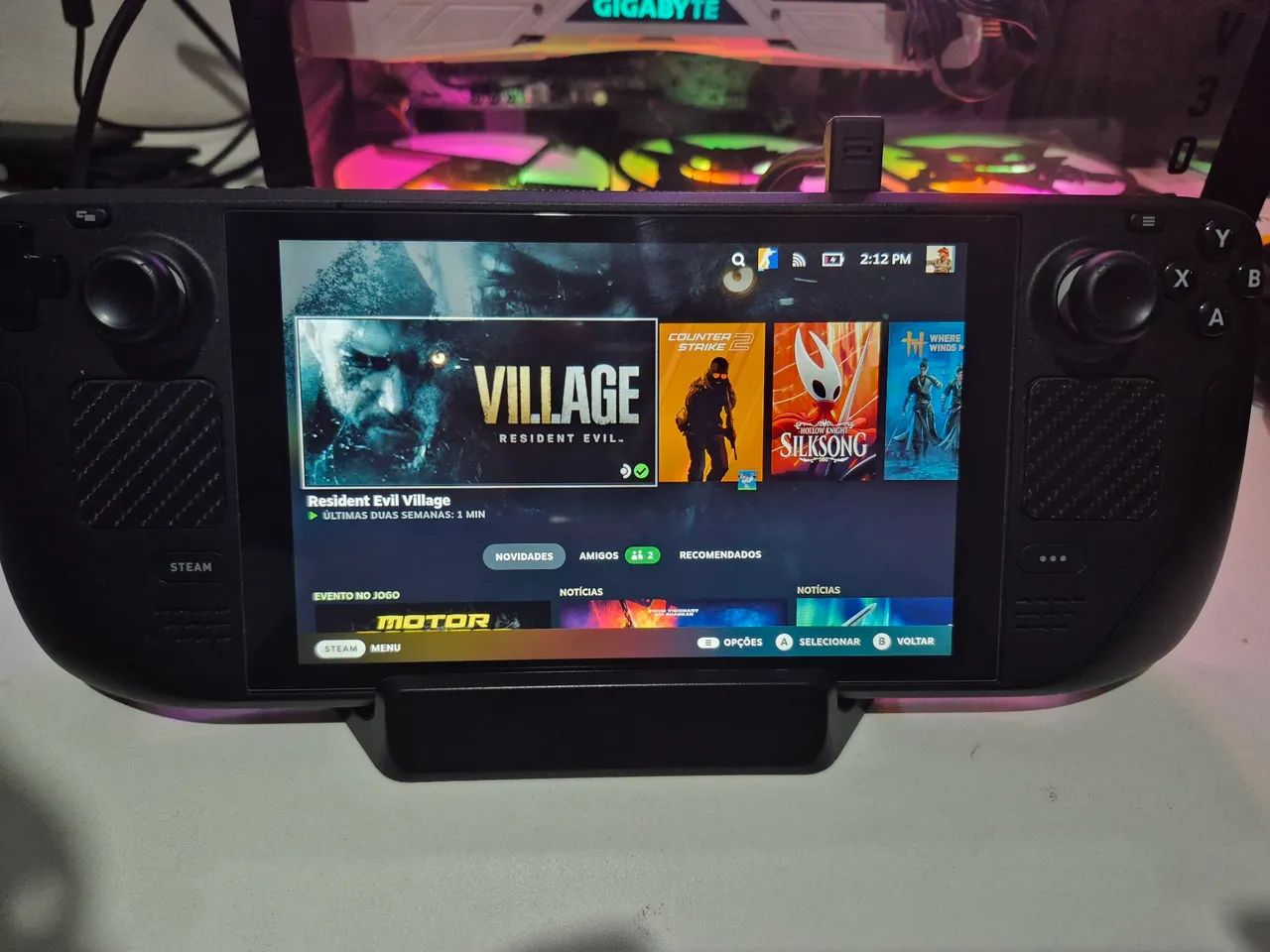 Steam Deck LCD 2tb + dock station - Peças e Acessórios de Vídeo