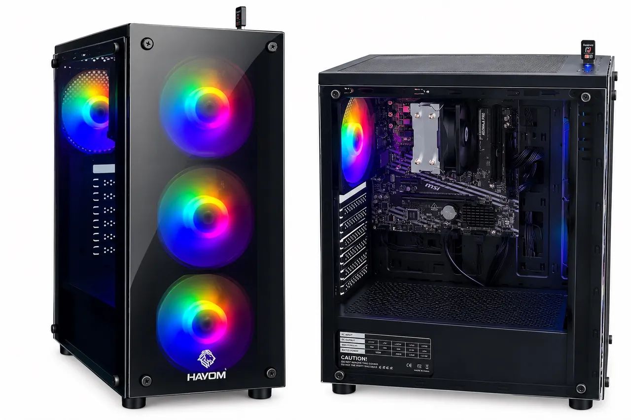 Pc para gamer com ryzen 5 2400g ddr4 8gb