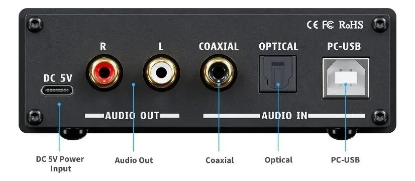 Amplificador De Fone De Ouvido Fosi Audio Q4 Mini Stereo Usb - Foto 3