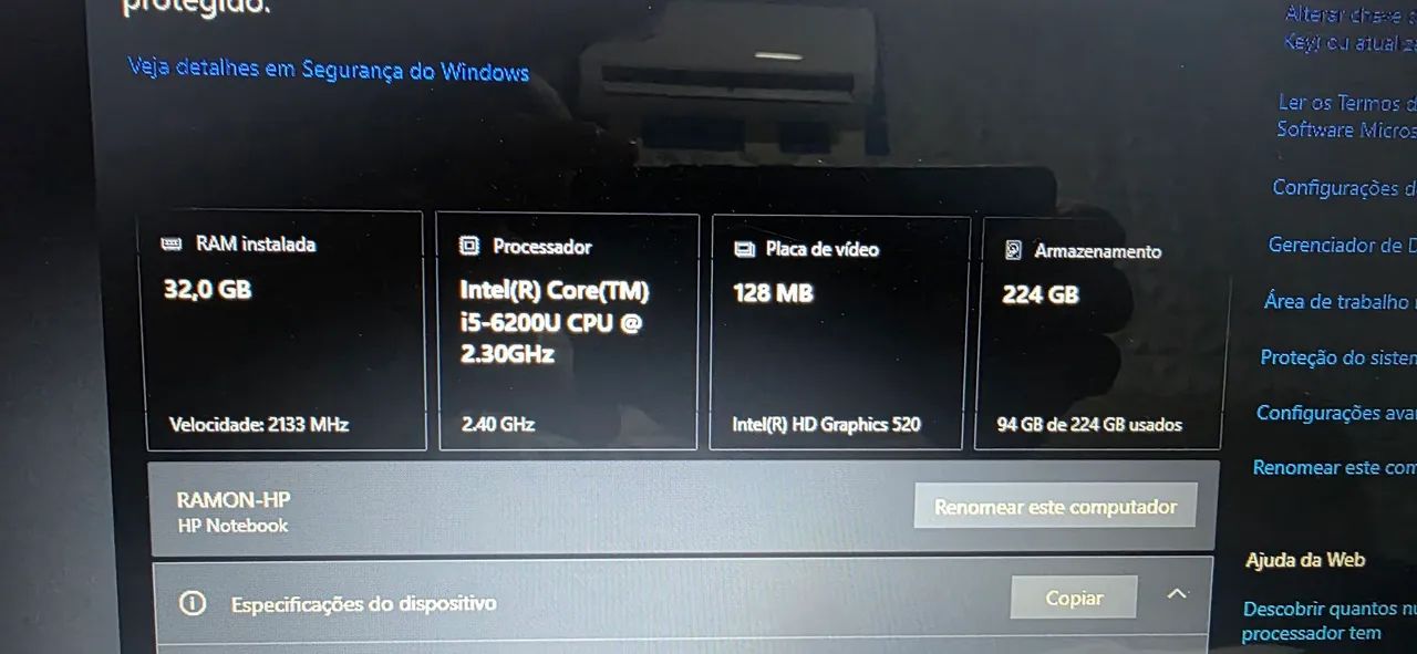 Notebook HP 32Gb RAM i5 - Foto 5